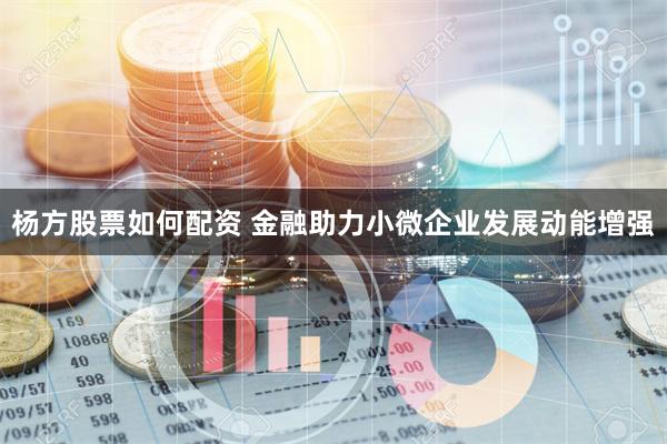 杨方股票如何配资 金融助力小微企业发展动能增强