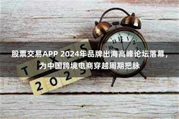 股票交易APP 2024年品牌出海高峰论坛落幕，为中国跨境电商穿越周期把脉