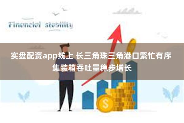 实盘配资app线上 长三角珠三角港口繁忙有序 集装箱吞吐量稳步增长