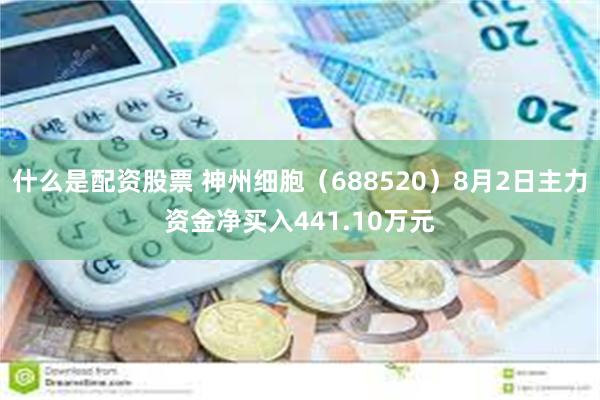 什么是配资股票 神州细胞（688520）8月2日主力资金净买入441.10万元