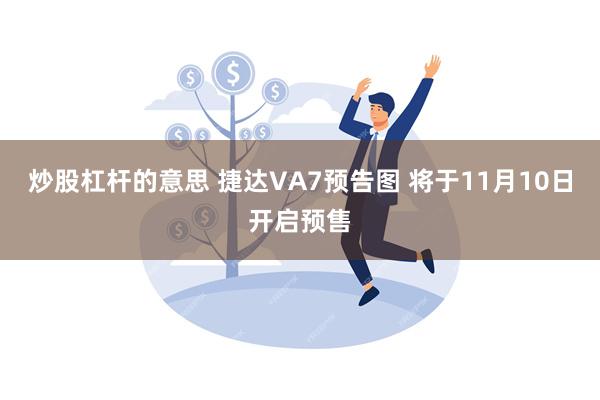 炒股杠杆的意思 捷达VA7预告图 将于11月10日开启预售