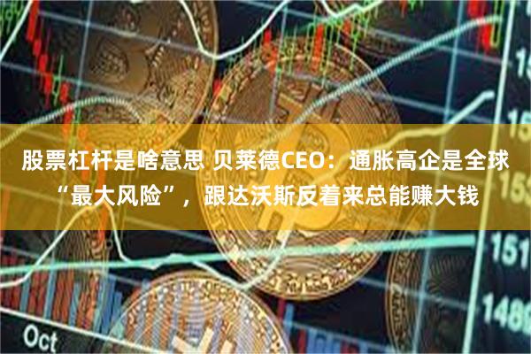 股票杠杆是啥意思 贝莱德CEO：通胀高企是全球“最大风险”，跟达沃斯反着来总能赚大钱